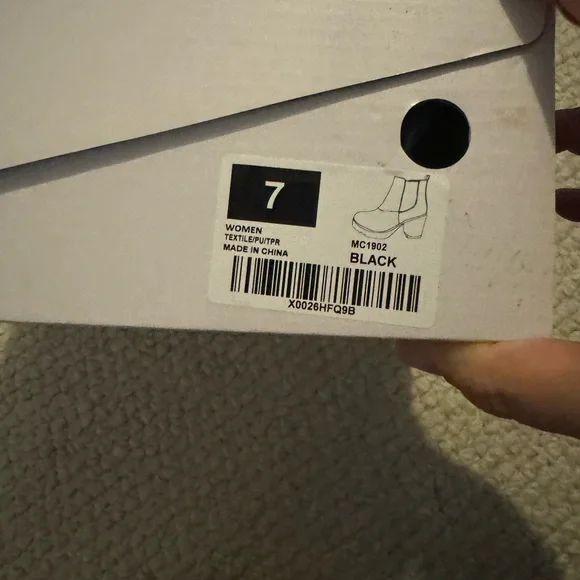 Black Heeled Boots - Picture 2 of 4